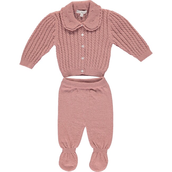 Loulou Footed Pants, Rose - Pants - 2