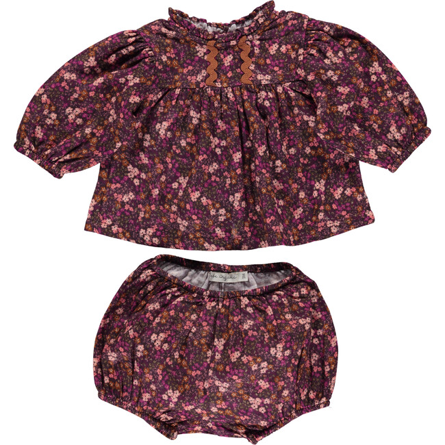 Lena Baby Set,  Mulberry Mini Floral - Mixed Apparel Set - 1