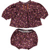 Lena Baby Set,  Mulberry Mini Floral - Mixed Apparel Set - 1 - thumbnail