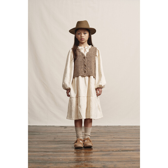 Matilda Dress, Winter Cream Embroidery - Dresses - 4