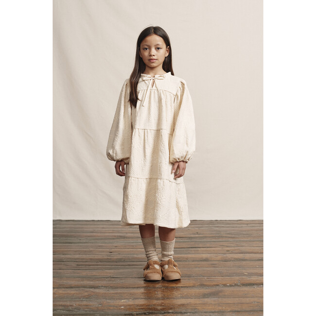 Matilda Dress, Winter Cream Embroidery - Dresses - 6