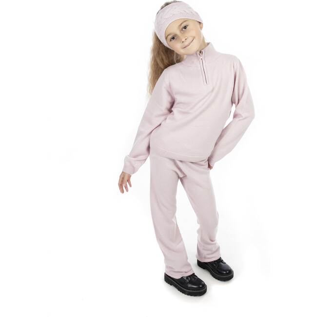 Cashmere Trouser Flair Kids, Light Pink - Sweatpants - 3