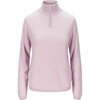Cashmere Quarter Zip Sweater, Light Pink - Sweaters - 4 - thumbnail