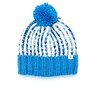 Kids Pom Pom Winter Hat, Blue - Hats - 1 - thumbnail