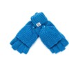 Kids Fingerless Gloves, Blue - Gloves - 1 - thumbnail