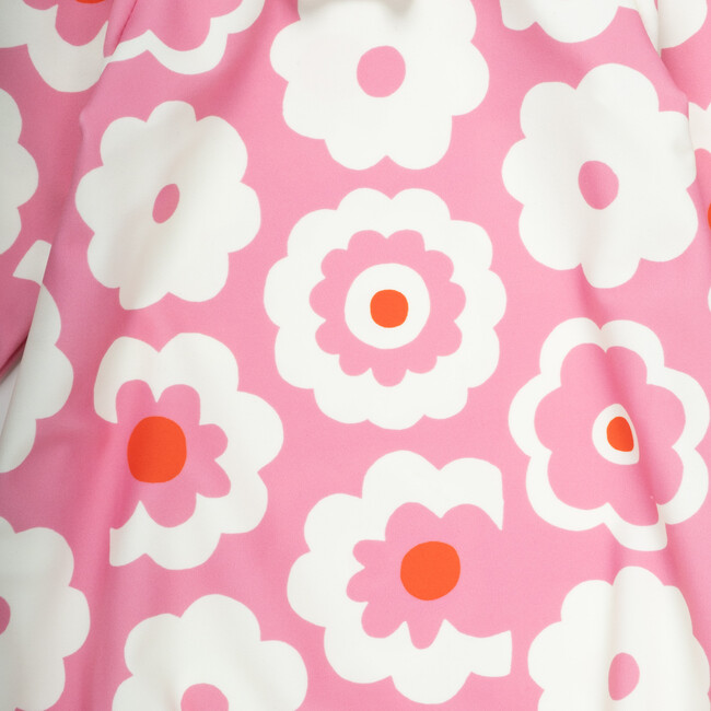 Baby Allie Bubble Swimsuit, Pink & Cream Retro Floral