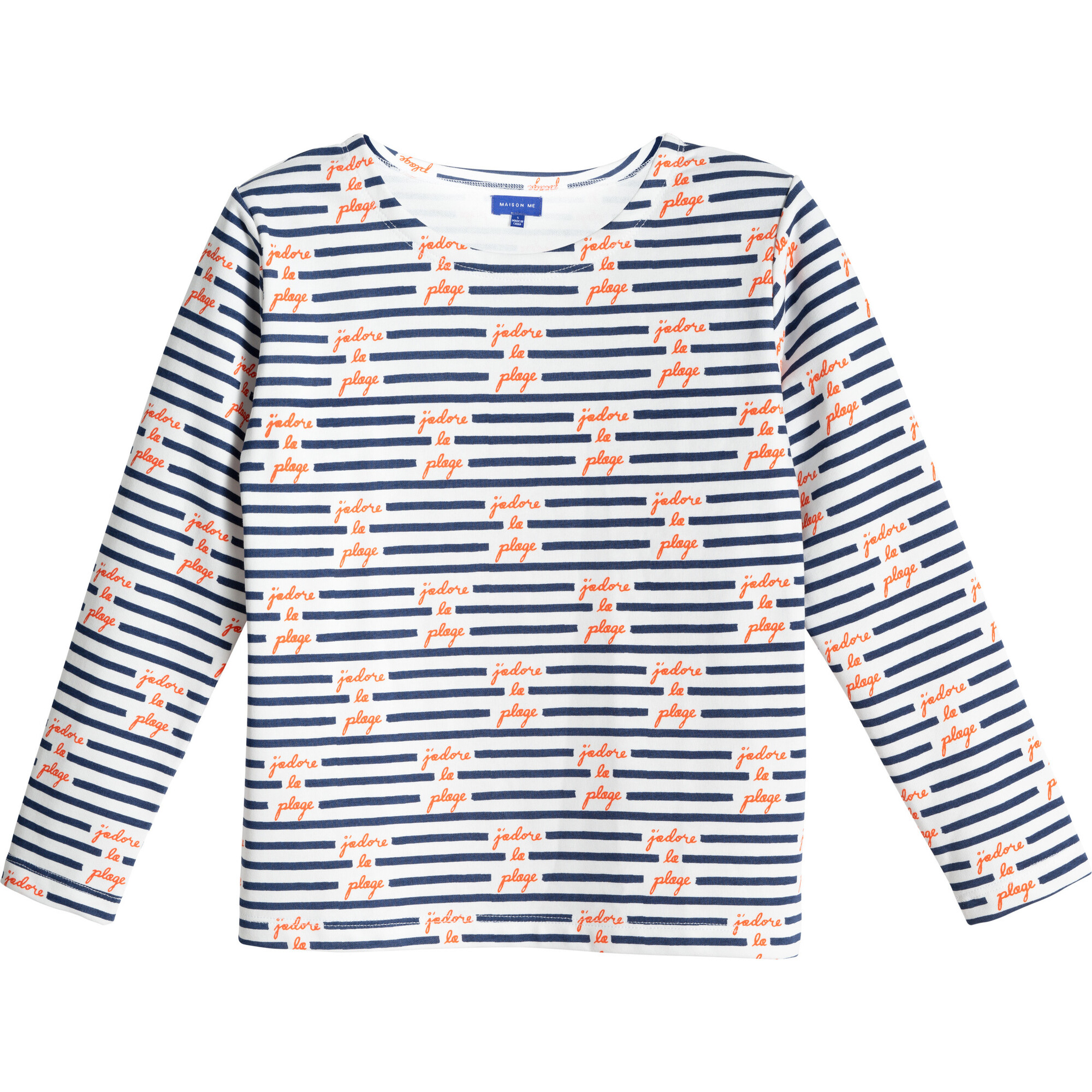 Summer Long Sleeve Tee J adore La Plage Maison Me Tops Maisonette