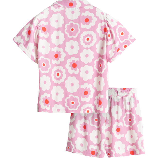 Ola Cabana Set, Pink Retro Floral - Mixed Apparel Set - 4