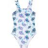 Flash Flowers Giny One Piece, Purple Blue - One Pieces - 1 - thumbnail