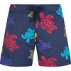 Multicolor Turtles Jirise, Bleu Marine - Swim Trunks - 1 - thumbnail