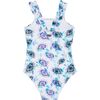 Flash Flowers Giny One Piece, Purple Blue - One Pieces - 2