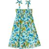 Butterfly Glossy Dress, Lagon - Dresses - 2