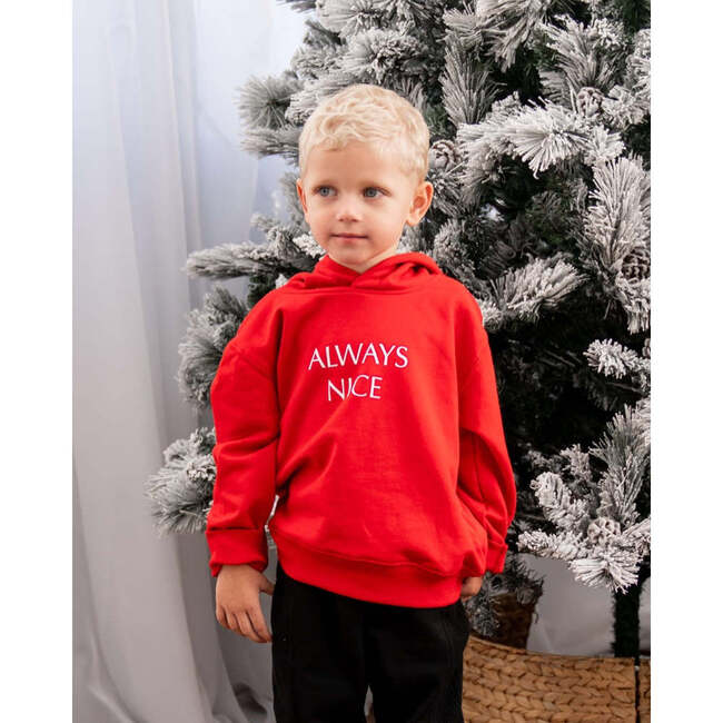 Always Nice Christmas Long Sleeve Kids Fleece Hoodie - Sweatshirts - 2