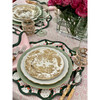 Round Scalloped Placemats - Holiday Wreath, Peony & Pine - Tabletop - 2