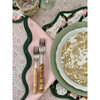 Round Scalloped Placemats - Holiday Wreath, Peony & Pine - Tabletop - 3