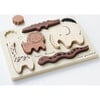 WOODEN TRAY PUZZLE - OCEAN ANIMALS - 2ND EDITION, Brown - Wooden Puzzles - 3