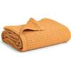 Waffle Baby Blanket, Apricot - Blankets - 1 - thumbnail