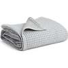 Waffle Baby Blanket, Grey - Blankets - 1 - thumbnail