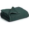 Waffle Baby Blanket, Hunter - Blankets - 1 - thumbnail