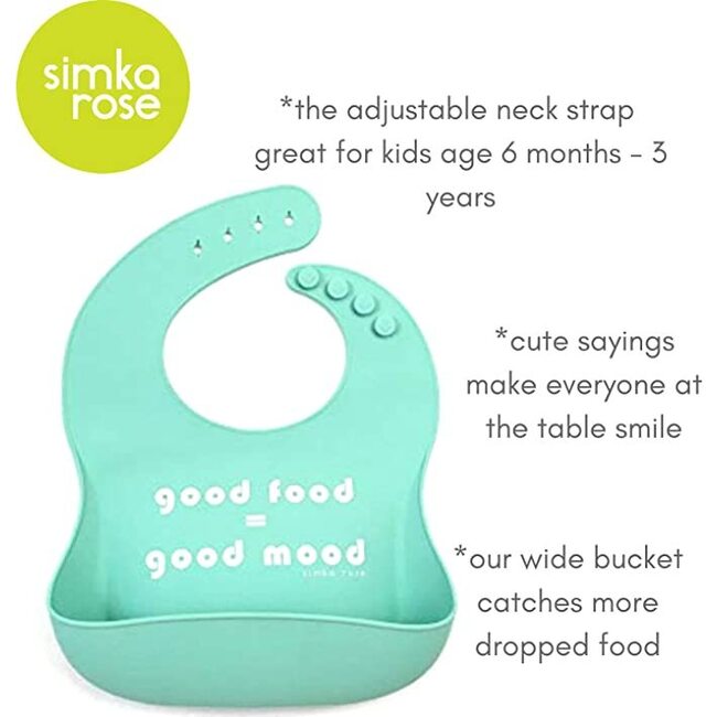 Peach + Mint Bib Set - Bibs - 4