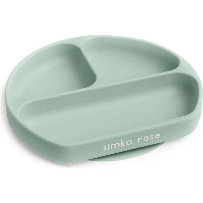 Divided Suction Plate, Sage - Tableware - 1