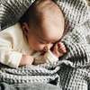 Waffle Baby Blanket, Grey - Blankets - 2
