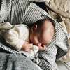 Waffle Baby Blanket, Grey - Blankets - 3