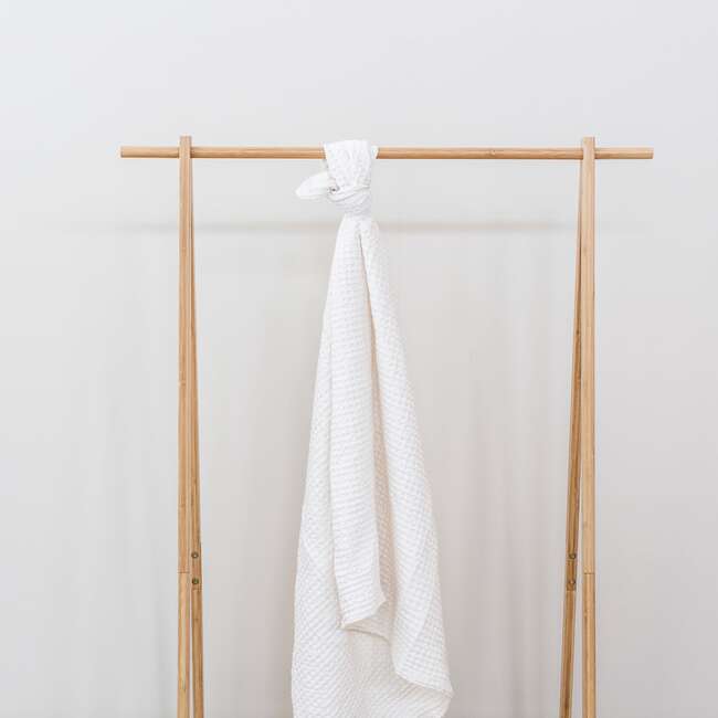 Waffle Baby Blanket, Natural - Blankets - 3
