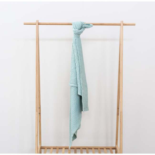 Waffle Baby Blanket, Sage - Blankets - 3