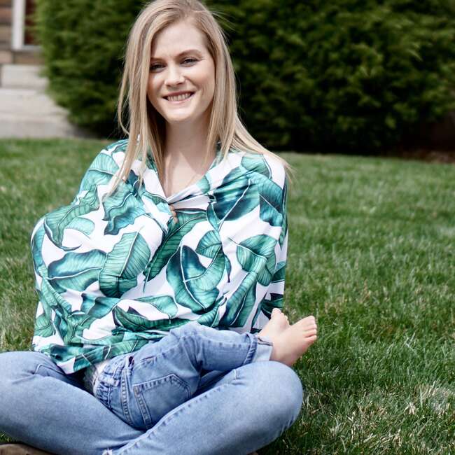 Car Seat Canopy/Nursing Cover, Leaf - Car Seat Accessories - 2