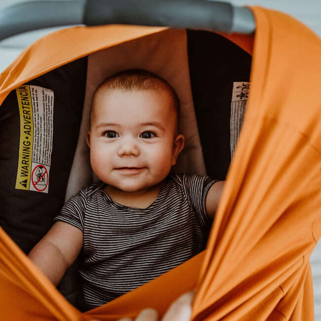 Car Seat Canopy/Nursing Cover, Rust - Car Seat Accessories - 3