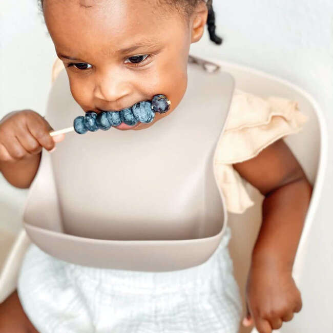 Buff + Mushroom Bib Set