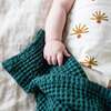 Waffle Baby Blanket, Hunter - Blankets - 6