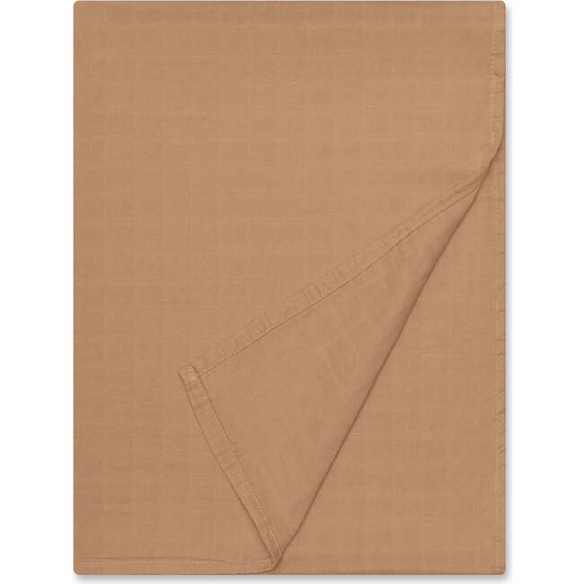 Bamboo Muslin Swaddle Blanket, Clay - Swaddles - 1