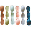 Baby Spoon Set of 6, Multicolor - Tableware - 1 - thumbnail