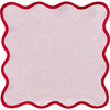 Square Scalloped Napkins - Peony Pink with Rosebud Trim - Tabletop - 1 - thumbnail