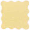Linen Scalloped Napkins, Buttercup Yellow - Tabletop - 1 - thumbnail