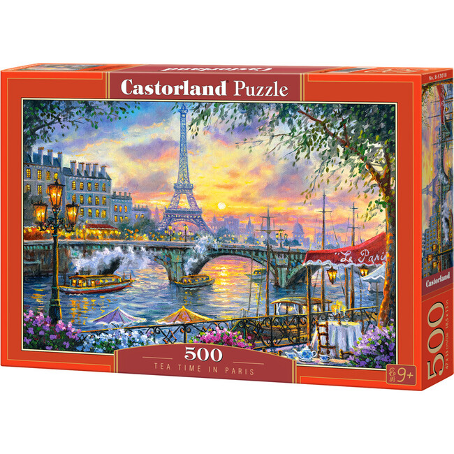 Tea Time in Paris 500 Piece Jigsaw Puzzle - Puzzles - 1