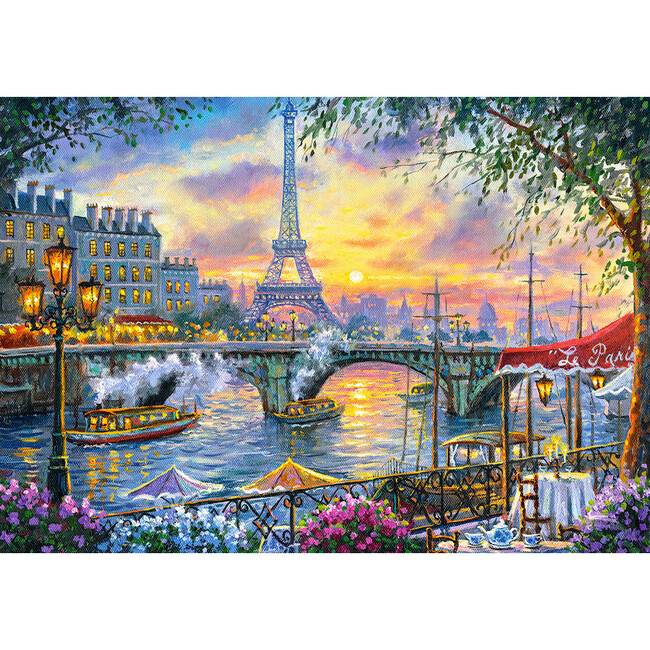Tea Time in Paris 500 Piece Jigsaw Puzzle - Puzzles - 2