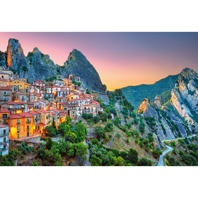Sunrise over Castelmezzano 1500 Piece Jigsaw Puzzle - Puzzles - 2