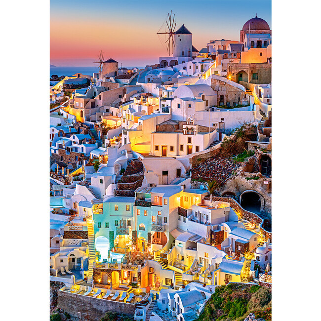 Santorini Lights 1000 Piece Jigsaw Puzzle - Puzzles - 2