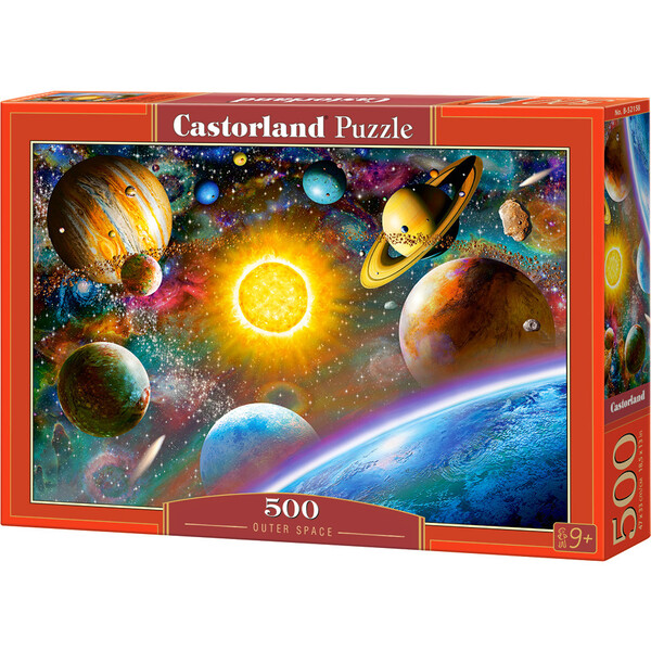 Planet X Vintage Sci-Fi Poster 500-Piece Jigsaw Puzzle - Made In USA, Premium Cardboard - View #3