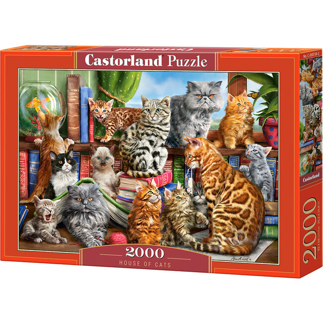 House of Cats 2000 Piece Jigsaw Puzzle - Puzzles - 1
