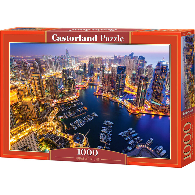 Dubai at Night 1000 Piece Jigsaw Puzzle - Puzzles - 1