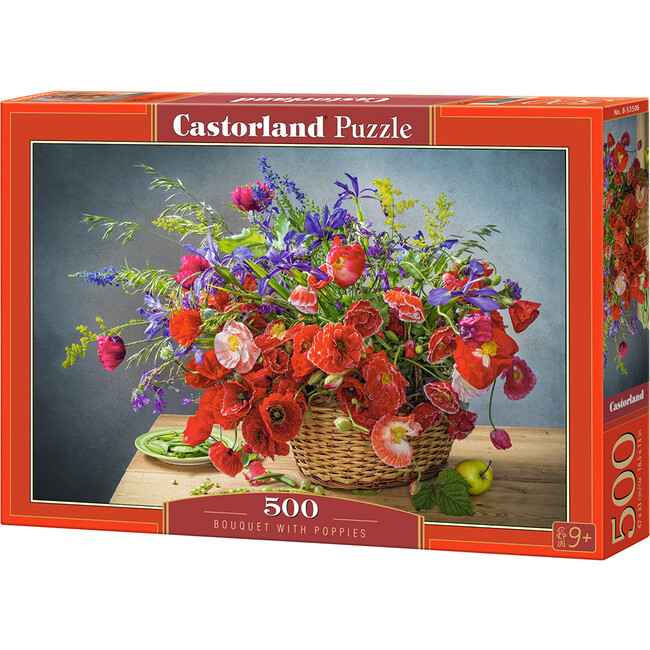 Bouquet with Poppies 500 Piece Jigsaw Puzzle