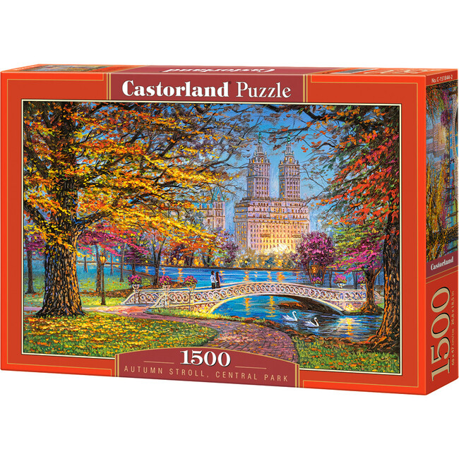 Autumn Stroll, Central Park 1500 Piece Jigsaw Puzzle - Puzzles - 1