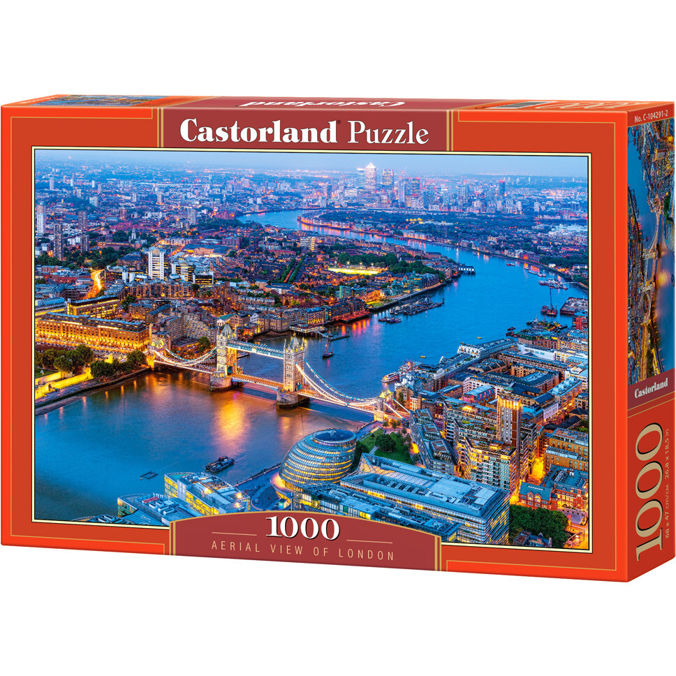 Aerial View of London 1000 Piece Jigsaw Puzzle - Puzzles - 1