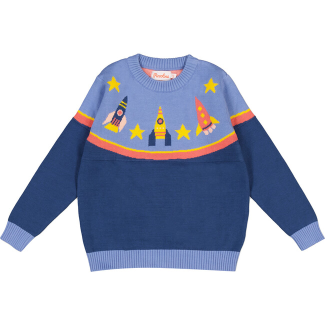 Cotton Knit Sweater, Space Exploration - Sweaters - 1
