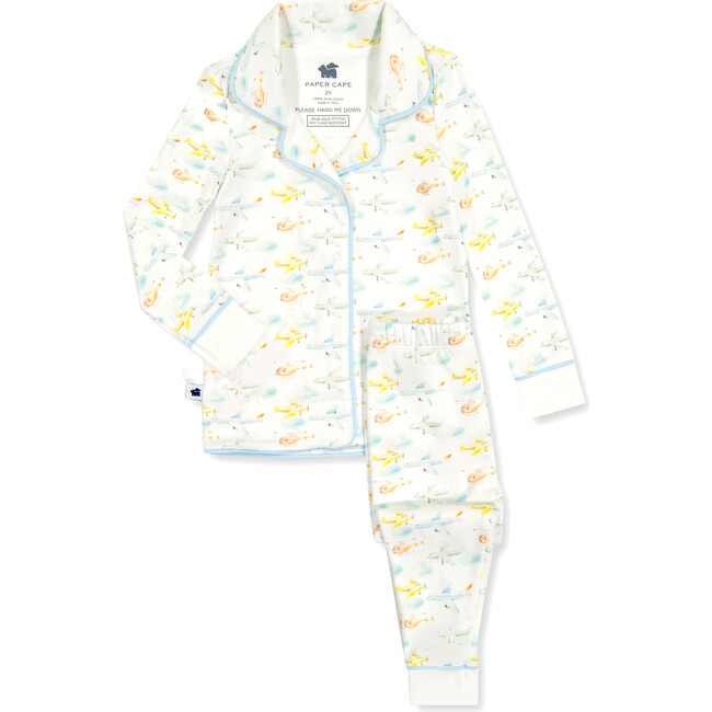 Classic Pajamas, Airplane Print - Pajamas - 1