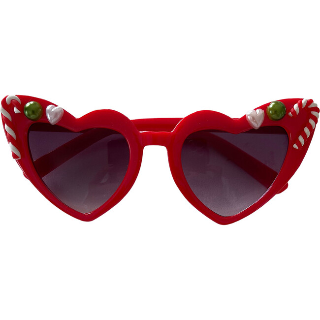 Candy Cane Anna Heart Sunnies, Red